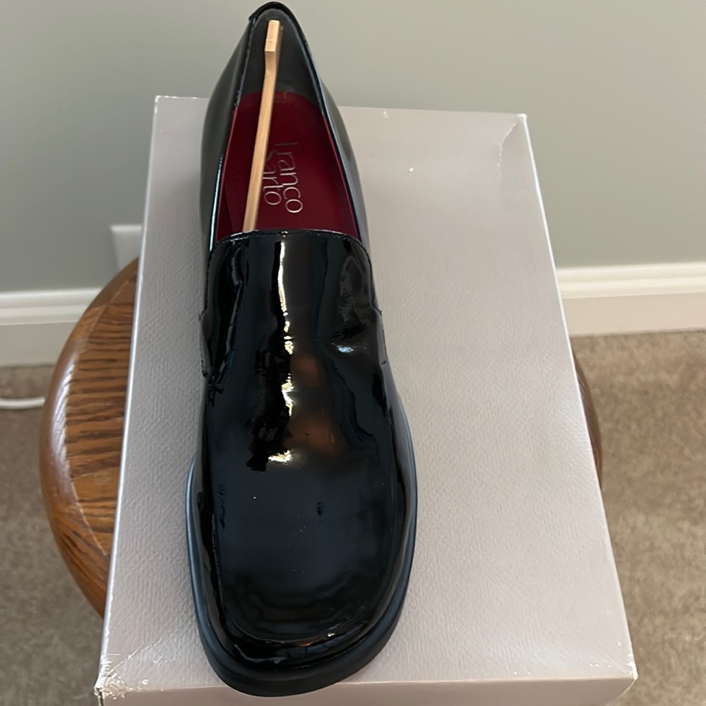 Patent leather loafers